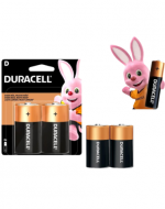 4 Set de Pilas Duracell D (1 Set Trae : 2 PCS)