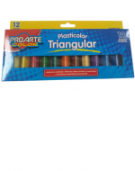 6 Cajas Plasticinas Triangular 12 Colores Pro Arte