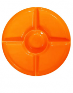Platos con Divisiones Halloween x 6 Unds. Medida: 30 .5 cm aprox.