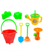 3 Set Balde Playero de Plástico con Accesorios(1 Set Trae: 6 PCS)