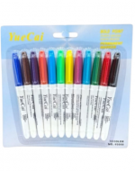 12  Estuche de Plumones Colores Surtidos.(1 Caja Trae: 12  PCS )