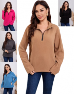 Polerón Polar de Mujer Colores Surtidos x 12 Unds.Talla: S - M - L - XL