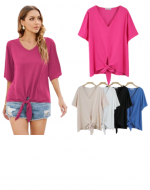 Polera de Lino Dama Colores Surtidos x 15 Unds.Talla: S / M - M / L - L / XL