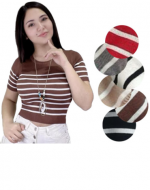 Polera Dama Colores Surtidos x 12 Unds.Talla: S / M - M / L