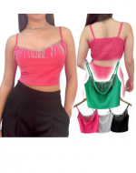 Polera Santin de Dama Colores Surtidos x 15 Unds Talla: S / M - M / L - L / XL