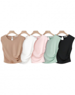 Polera Satinada Colores Surtidos x 12 Unds. Talla: S /  M - L / XL