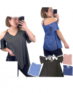 Polera de Dama Colores Surtidos x 12 Unds.Talla: S / M  - L /XL