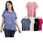 Polera Dama Colores Surtidos x 12 Unds.Talla: S / M - M / L