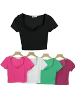 Polera de Dama Colores Surtidos x 12 Unds Talla: S / M - L / XXL