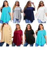 Polera de Dama Colores Surtidos x 4 Unds Talla: Estándar