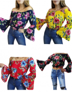 Polera de Dama con Diseño x 4 Unds Talla: Estándar