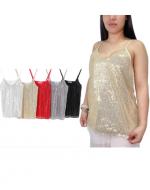Polera de Dama con Brillo Colores Surtidos x 15 Unds Talla: S / M - M / L - L / XL