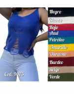 Polera de Hilo para Dama x 6 Unds.Talla: Estándar