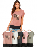 Polera de Dama Colores Surtidos x 12 Unds.Talla: S /M - L /XL