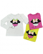 Polera Niña Manga Larga x 15 Unds. Tallas:  6 - 8 - 10 - 12 - 14