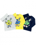 Polera Niño Manga Larga x 15 Unds. Talla: 4 a la 12