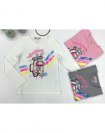 Polera Niña Manga Larga x 15 Unds. Tallas:  2- 4 - 6 - 8 - 10 - 12