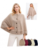 Poncho para Mujer Colores Surtidos x 12 Unds.Talla: S / M - M / L