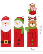Porta Cubiertos de Navidad Modelos Surtidos x 12 Unds. Medida: 24.5 x 8 cm aprox.