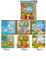 4 Set Puzzle Animales Magnéticos Modelos Surtidos (1 Set Trae:25 - 20 - 30  PCS)