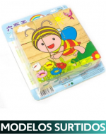 Puzzle  Cubo x 4 Unds.Medidas:10.5 x 10.5 x 3 cm aprox