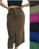 Falda Larga Cotelle con Polar Colores Surtidos x 6 Unds. Talla : Estandar