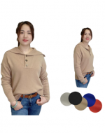 Sweater de Damas Colores Surtidos x 12 Unds. Tallas: S/M - L/XL