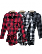 Camisa Leñadora Franela de Mujer Colores Surtidos x 6 Unds Talla: S / M - L / XL