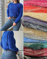 Chaleco Chenille Corto para Damas Colores Surtidos x 6 Unds. Talla: S-M / L - XL