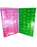 12 Set de Regla Normagrafo Colores Surtidos  (1 Set Trae : 4 PCS) Medida: 31 x 3 cm aprox.