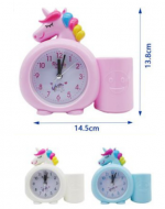 Reloj Despertador Infantil Colores Surtidos x 4 Unds.Medida: 13.8 x 14.5 cm aprox.