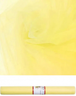 Rollo de Tul Estilo Americano Amarillo x 4 Unds. Medida: 48 cm x 10 M aprox.