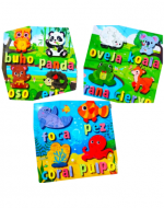 Rompecabezas Animal Modelos Surtidos x 4 Unds
