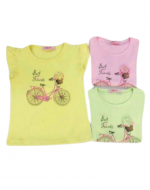 Polera de Niña x 15 Unds. Tallas: 1 a la 5.