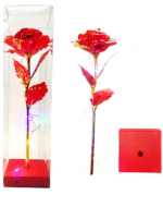 Rosas Artificial con Luz Led x 6 Unds.