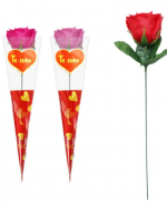 Rosas Artificiales Colores Surtidos x 12 Unds. Medida: 37 x 6 cm aprox.