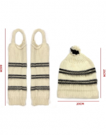 12 Set Chilote Cachemira Juvenil (Gorro y Polainas)
