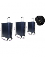 1 Set de Maletas de Viaje Color Azul Marino (1 Set Trae 3 PCS)