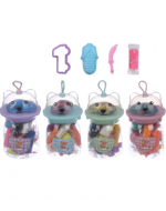 Plasticina con Moldes Colores Surtidos x 12 Unds. Medida: 12 cm aprox.