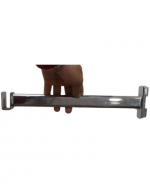 Soporte Riel para Barra de Percheros con Fijación a la Pared x 6 Und. Medida: 25 cm aprox.