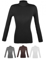 Sweater de Mujer Cuello Alto Colores Surtidos x 12 Unds. Talla: Estandar