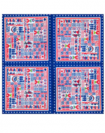 6 Set Servilletas de Papel Viva Chile (1 Set Trae: 16 PCS) Medida: 33 x 33 cm aprox.