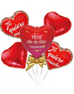 6  Set Globos Metálicos San Valentín (1 Set Trae: 5 PCS)