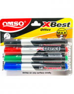 10 Set Plumones Permanentes Colores Surtidos  (1 Set Trae : 4 Colores)