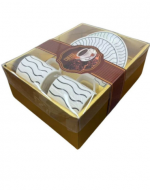 4 Set Taza de Loza con Diseño (1 Set Trae: 4 PCS)