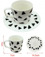 4 Set Taza de Loza (1 Set Trae: 4 PCS)