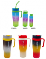 4 Set Vaso Tipo Stanley con Botellas de 1200 - 800 - 300 ML.(1 Set Trae: 3 PCS)