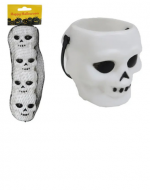 6 Set de Cubo Calavera Halloween Color Único. Medida: 7 x 6 cm aprox.(1 Set Trae: 4 PCS)