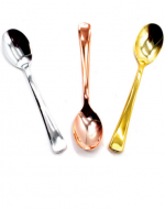 4 Set de Cuchara Desechable Colores Surtidos. (1Set Trae: 10 PCS)