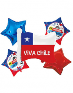 6 Set de Globos Metálico Fiestas Patrias (1 Set Trae: 5 PCS)
